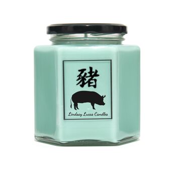Nouvel an chinois, cadeau de bougie parfumée année du cochon, fête du printemps chinois, zodiaque/horoscope 3