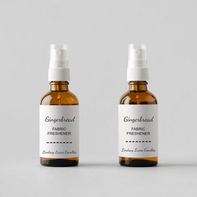 Gingerbread Scented Fabric Freshener Deodoriser Spray - CHRISTMAS