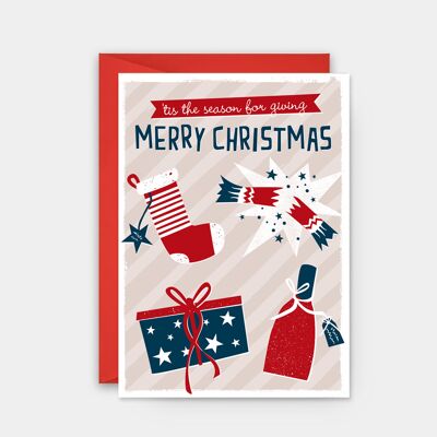 Christmas card - 'tis the season for giving
