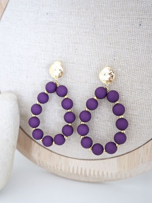 Boucles RAINBOW - Monochrome Violet