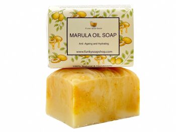 Savon à l'huile de marula (Africas Miracle Oil), naturel et fait à la main, environ 120 g 1