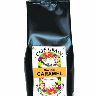 Cafe saveur caramel 1kg grain