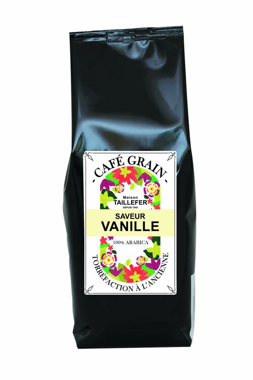 Cafe saveur vanille 1kg grain