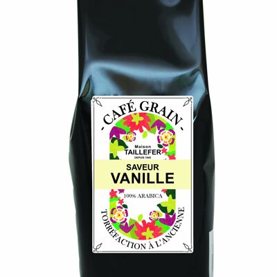 Cafe saveur vanille 1kg grain