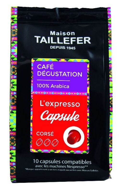 L'expresso - café dégustation sachet de 10 capsules