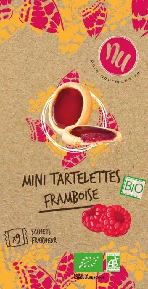 Tartelette framboise bio 125g en étui