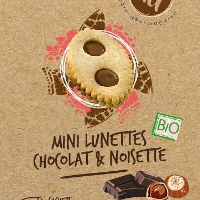 MINI ORGANIC CHOCOLATE HAZELNUT GLASSES 156G IN CASE