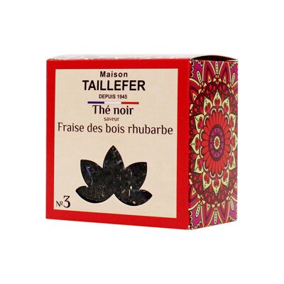 TÉ NEGRO, FRESA, RUBARBO 60G - N ° 3