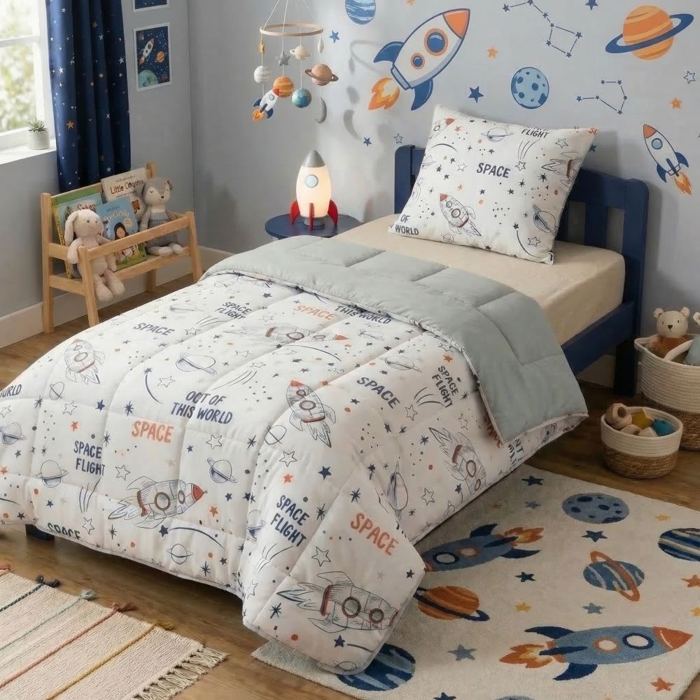 Printed duvet cover 140x200 cm + 1 pillowcase, Stella cotton