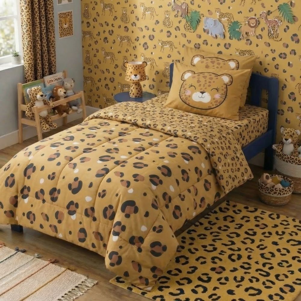Printed duvet cover 140x200 cm + 1 pillowcase, Cotton Lena