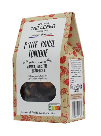 P'tite pause tonique - melange cranberrie, noisette, amande 150g