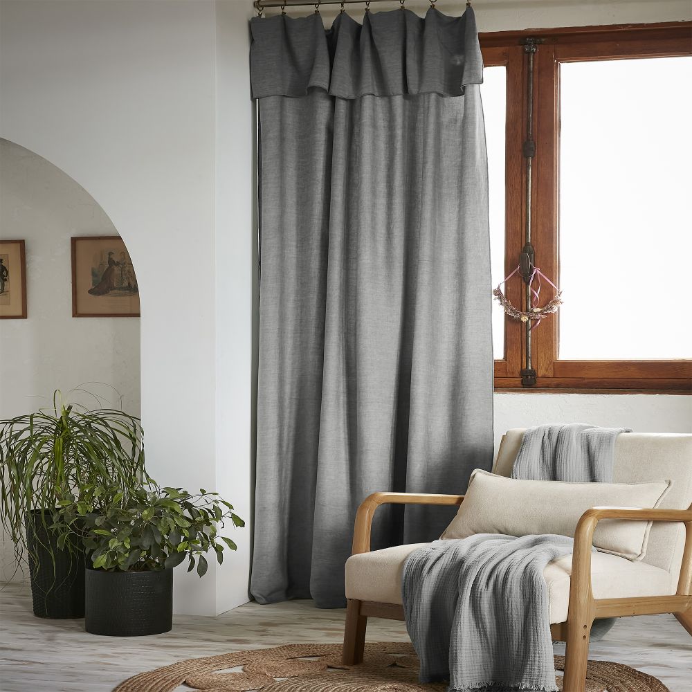Adjustable curtain 140x270 cm Lyocell Gabrielle Granit