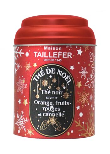 COLLECTION FLOCONS - thé noir de noël boite métal 100g