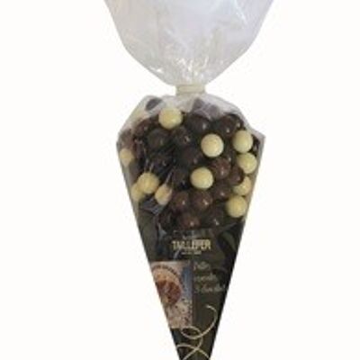 Festif - billes de céréales enrobées au trois chocolats maxi cornet 300g