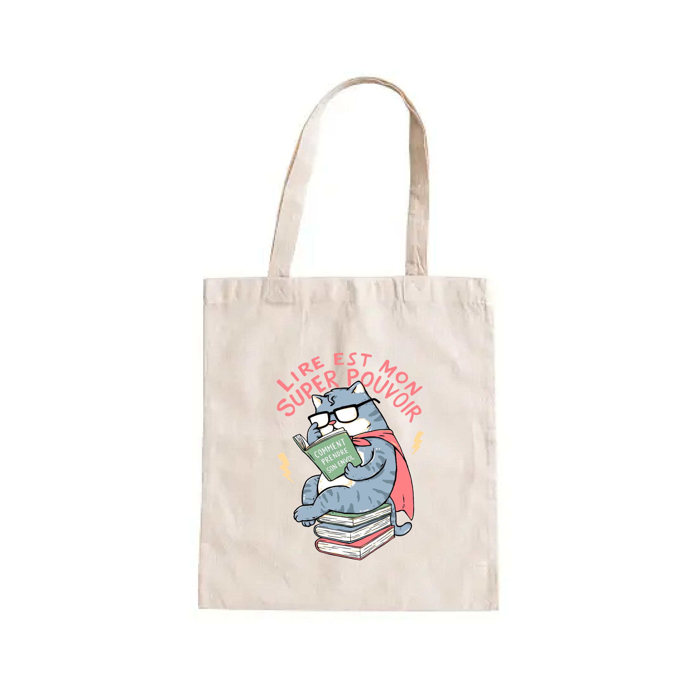 TOTE BAG LIRE EST MON SUPER POUVOIR