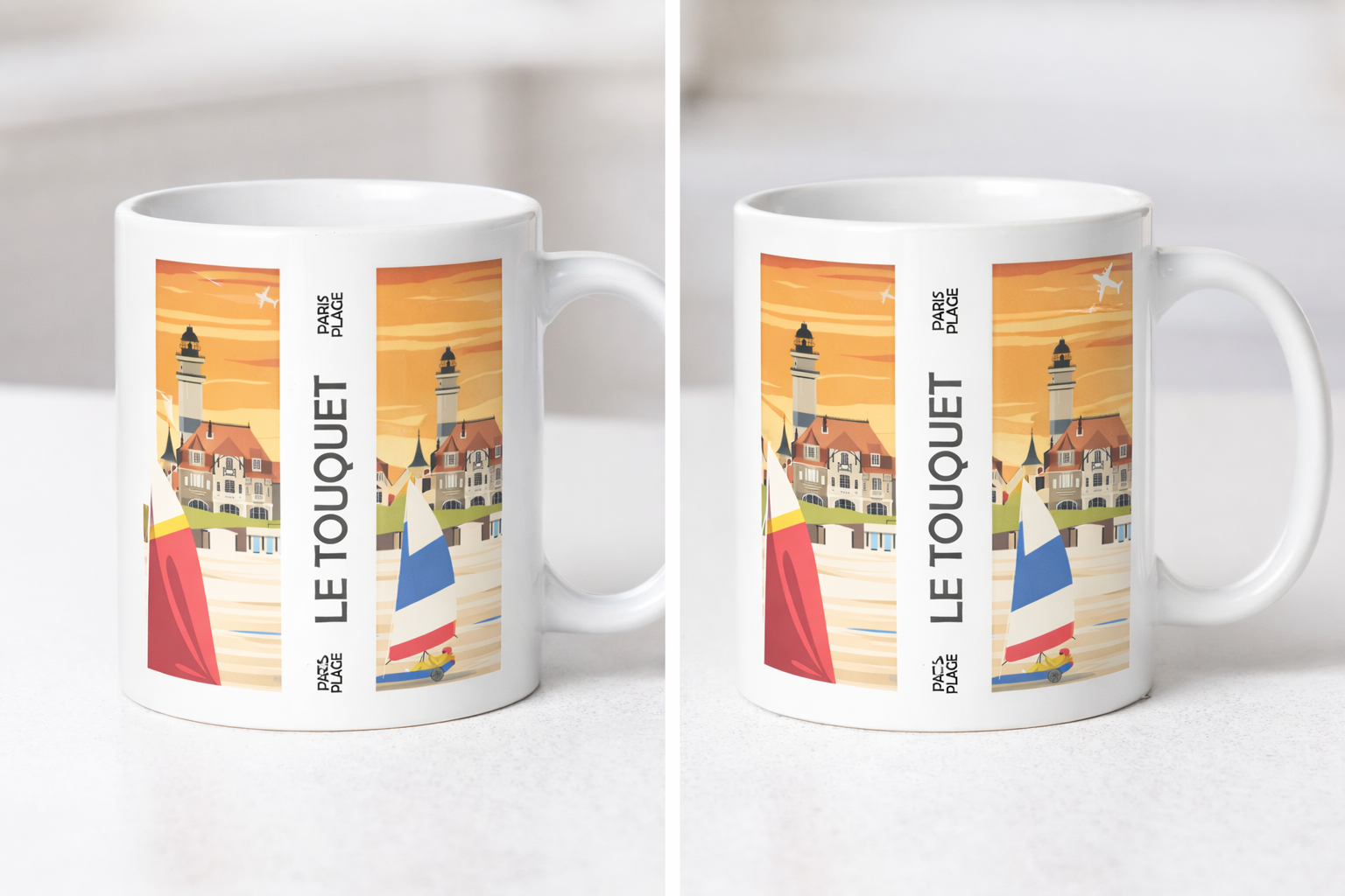 Le Touquet Paris Plage Mug, Yellow Version