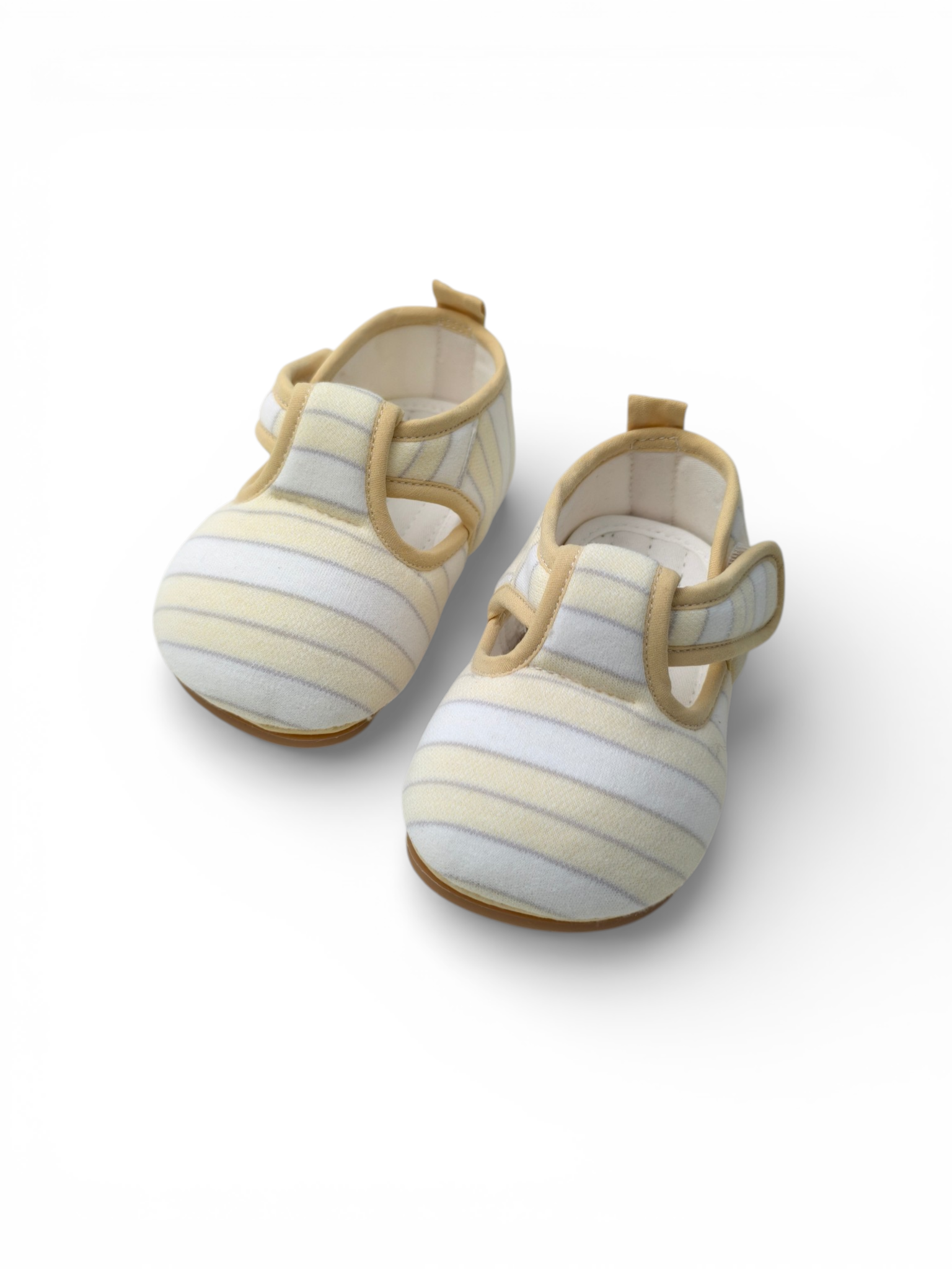 Zapatos de algodón Barefoot para bebés y niños - Rayas amarillas