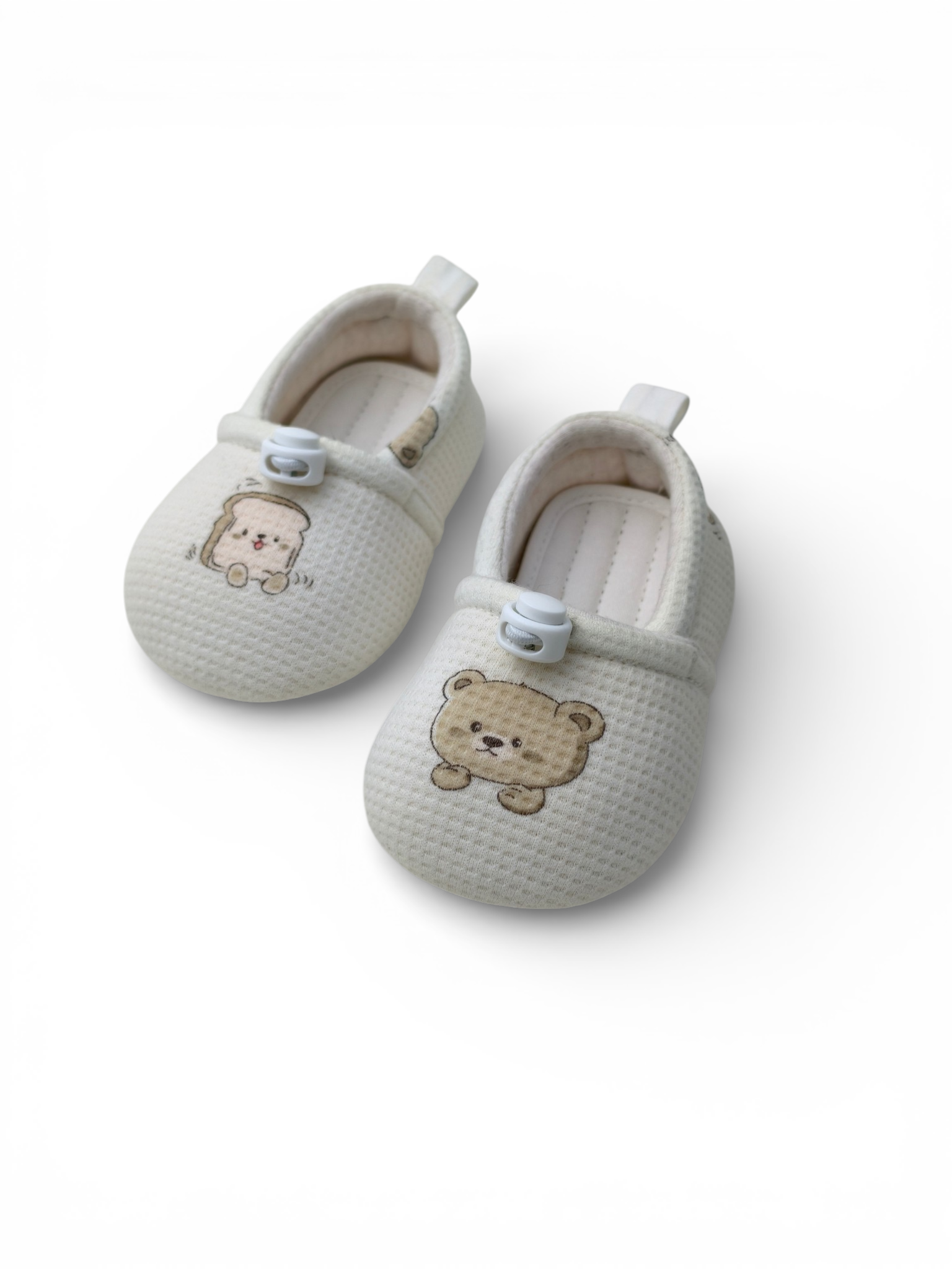 Primeros zapatos para caminar de bebés y niños - Blanco roto