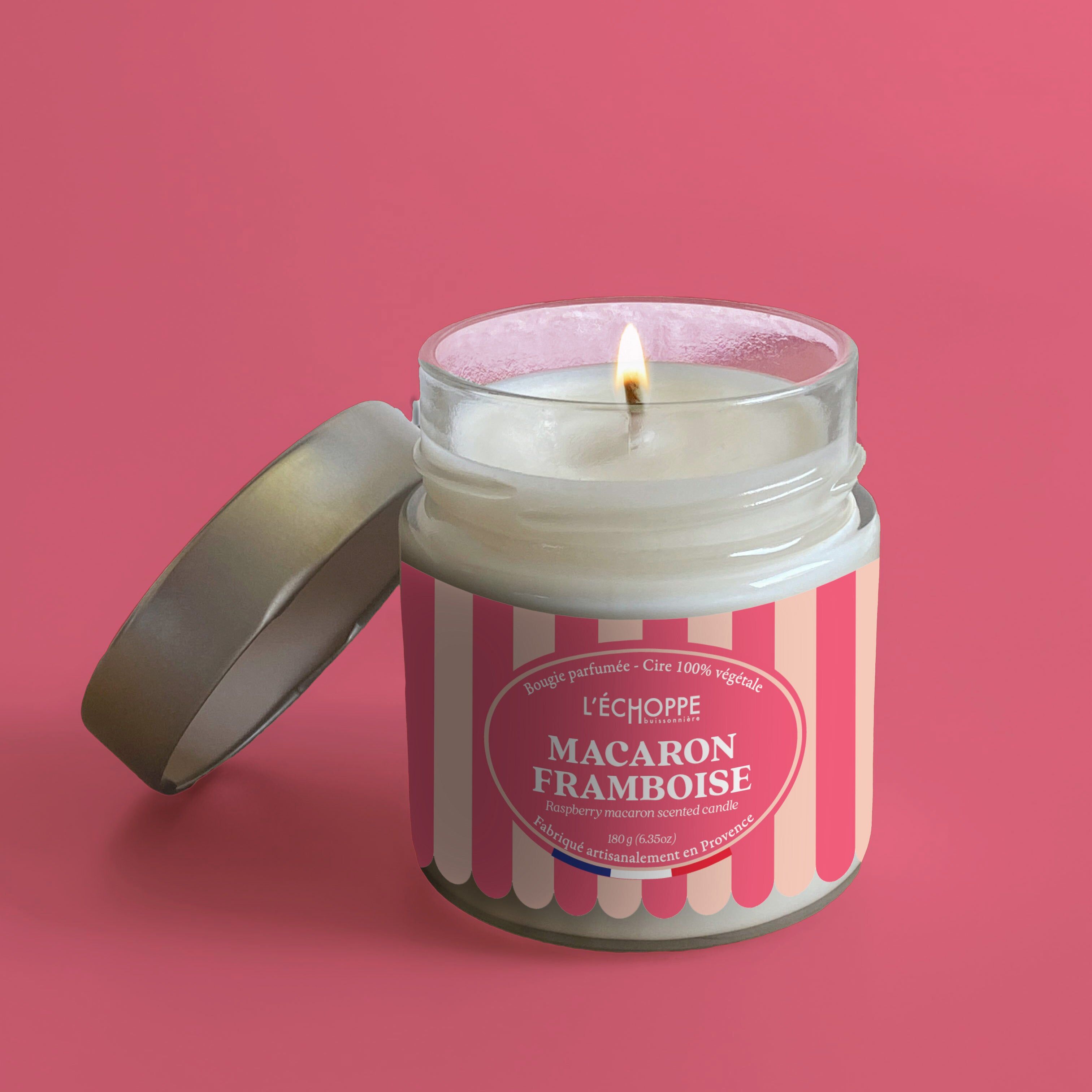 Raspberry Macaron - Scented Candle 180g