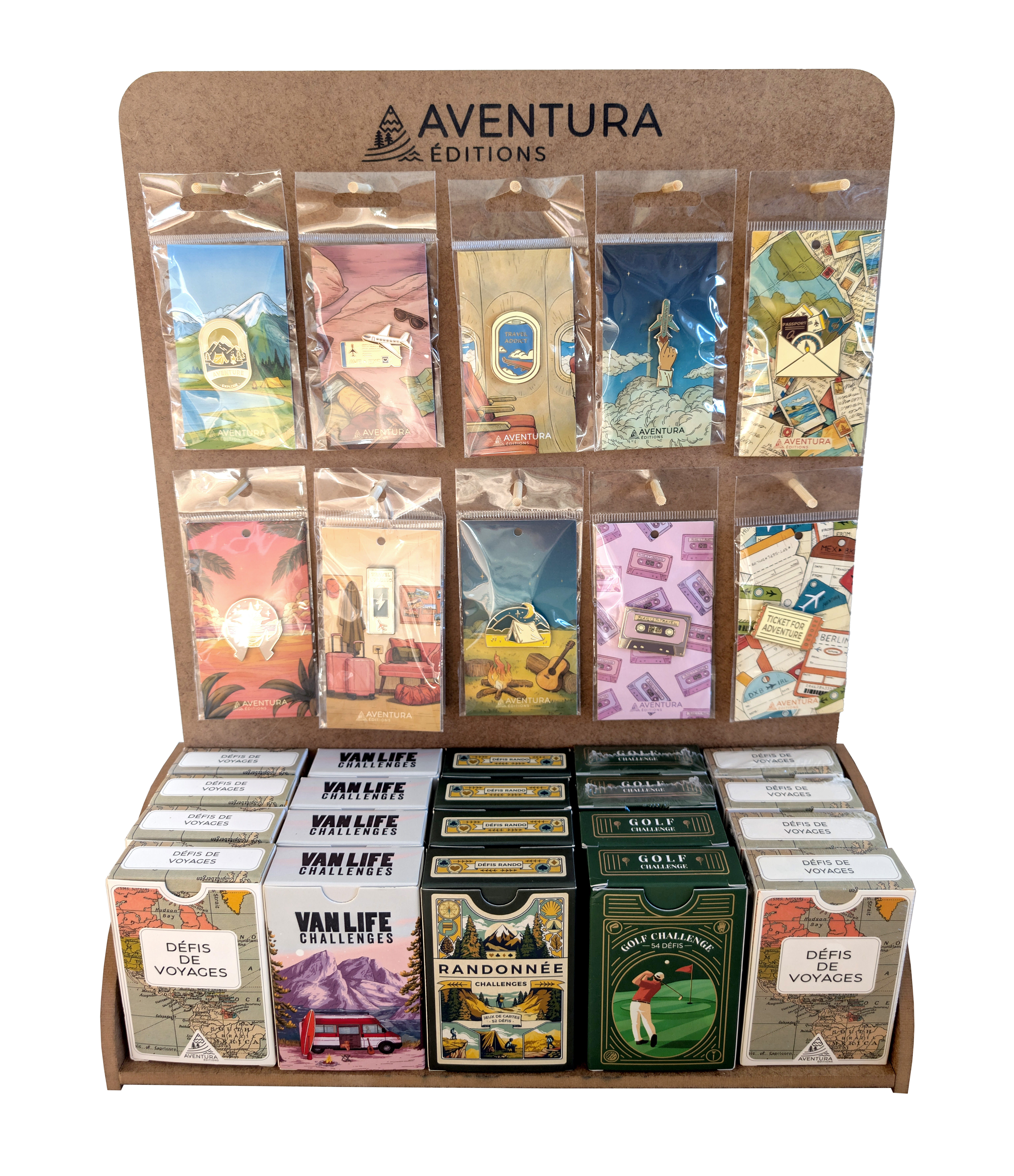 Aventura Editions Displayständer – Pins & Kartenspiele