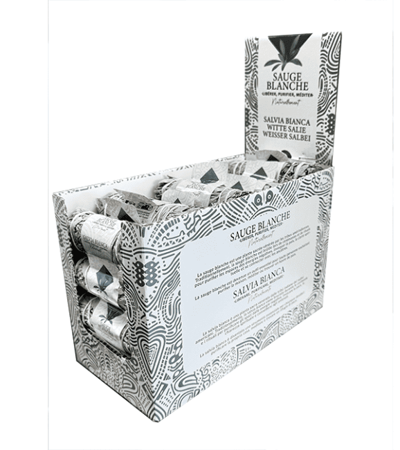 Display White Sage California Bundle 25-30g - 10cm x24