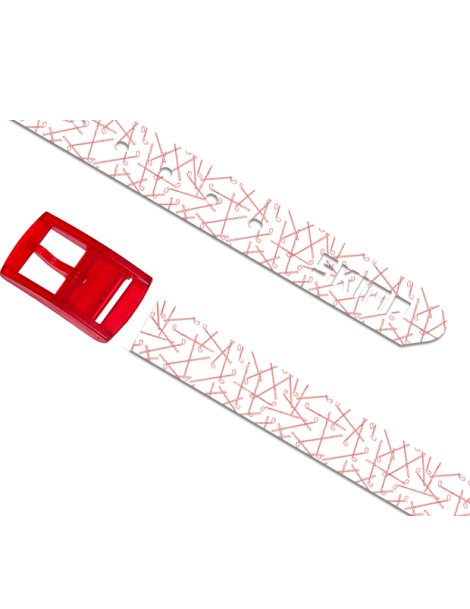 Ceinture imprimée swing rouge