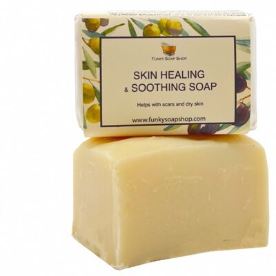 Skin Healing & Soothing Soap, Natural & Handmade, Approx 120g