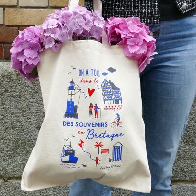 Tote bag Bretagne | Souvenirs en Bretagne | Coton Bio