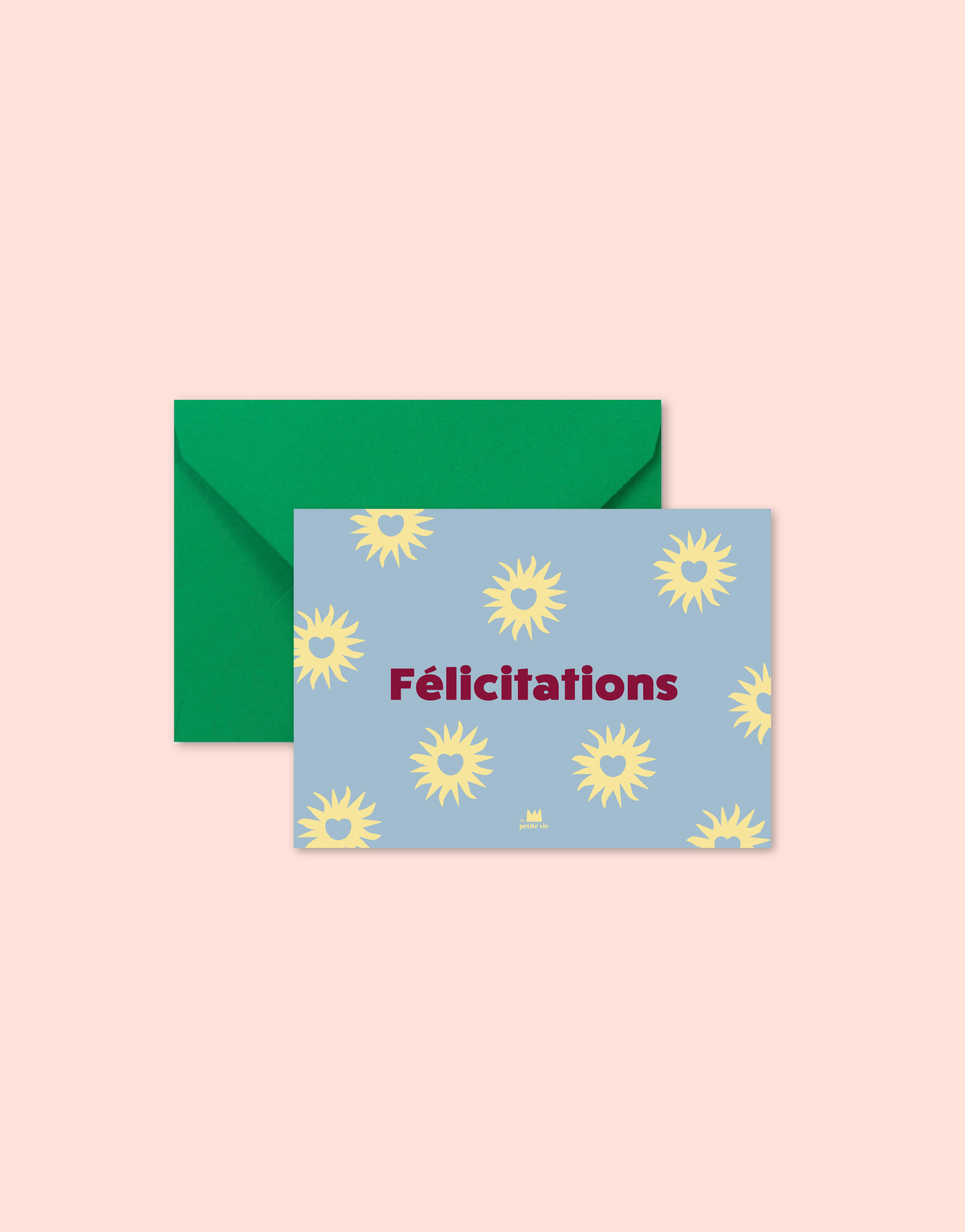 Mini card: Congratulations flowers (with envelope)