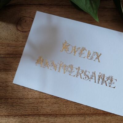 Carte « joyeux anniversaire »