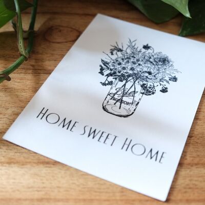 "Home sweet home" card