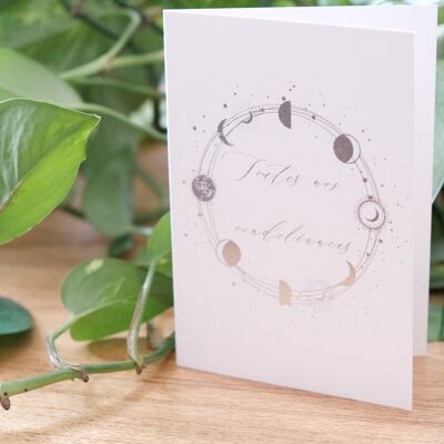 Card "our condolences"