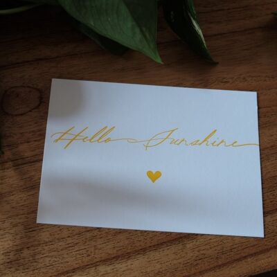 "Hello Sunshine" card
