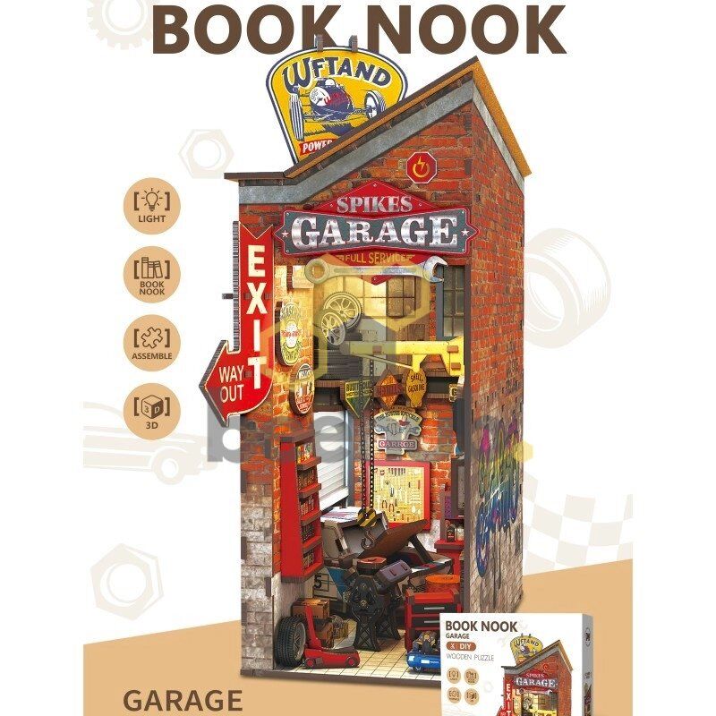 Inspirebox, Garaje con rincón de lectura 3D, BE011920, 19x10x24,3cm