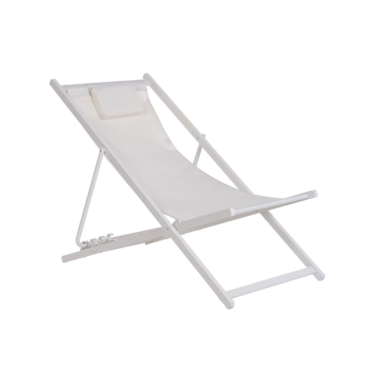 Hamaca acero poliester 61x103x96 con cojin crema MB224539