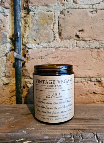 Cuba Chêne & Tabac Vintage Vegan Soy Travel Candle 1