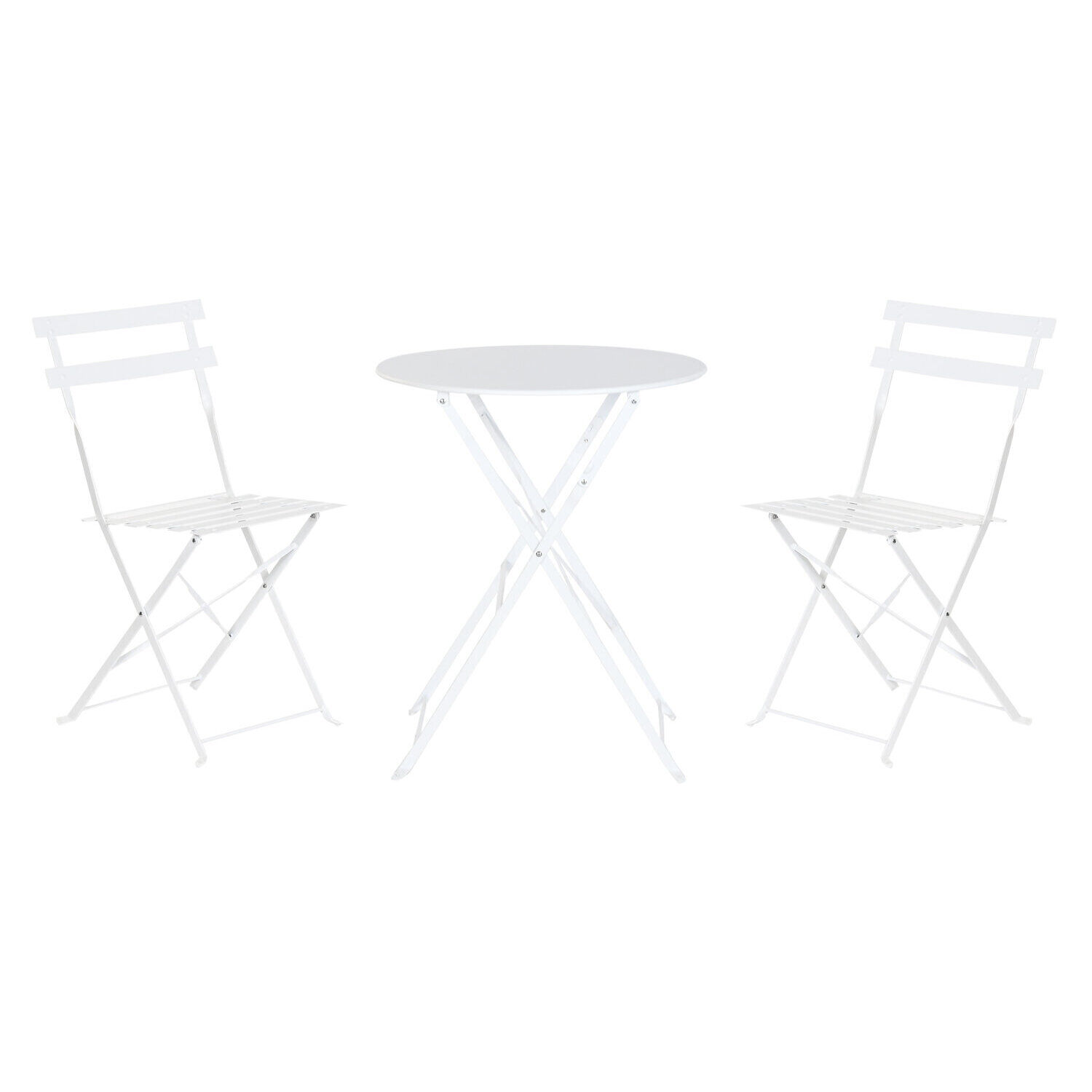 Mesa set 3 metal 60x60x71 blanco MB218294