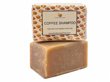 Barre de shampooing au café Fairtrade, naturel et fait à la main, environ 120 g 1