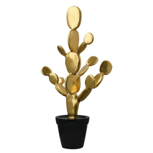 Escultura decorativa CACTUS GOLD L