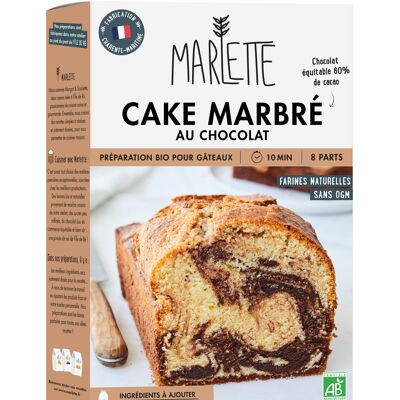 Preparation for organic cakes: Marble Cake - for 6 people - 310g