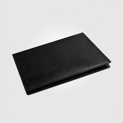 VADE WITH BLACK FOLDER IN SIMILE LEATHER