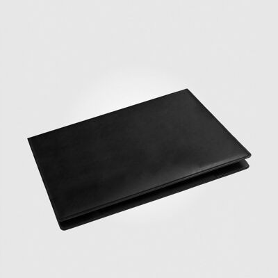 VADE WITH BLACK FOLDER IN SIMILE LEATHER