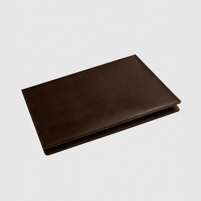 VADE WITH BROWN FOLDER IN SIMILE LEATHER