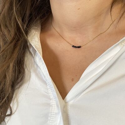 Simply Square necklace black