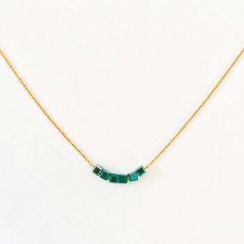 Collier Simply Square vert 2