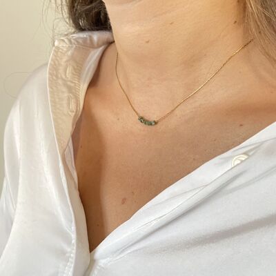 Simply Square necklace green