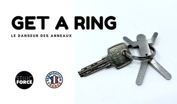 Get a ring - Porte clef Hula Hoop en inox 3