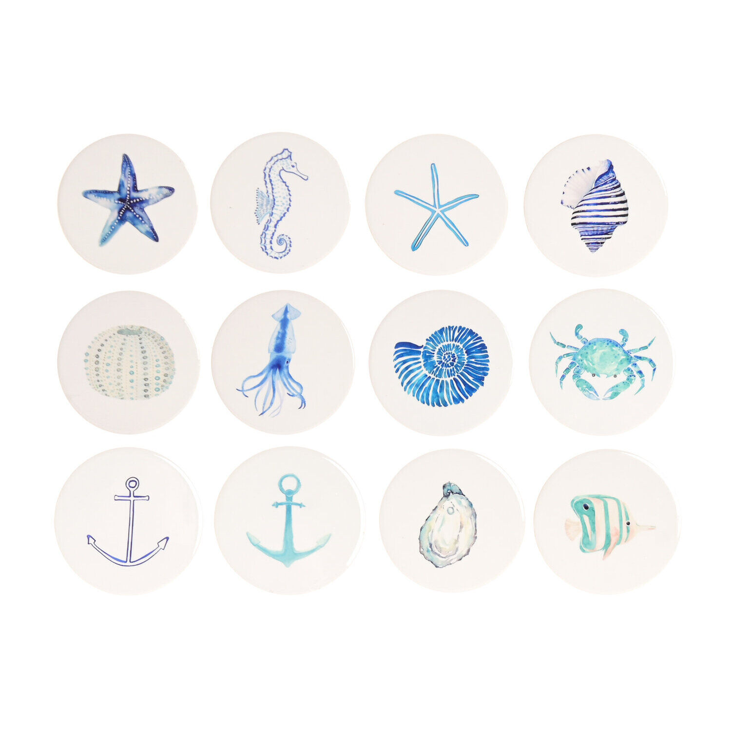 Dolomite coasters 10.8x10.8x0.7 mediter 12 assorted.PC224338