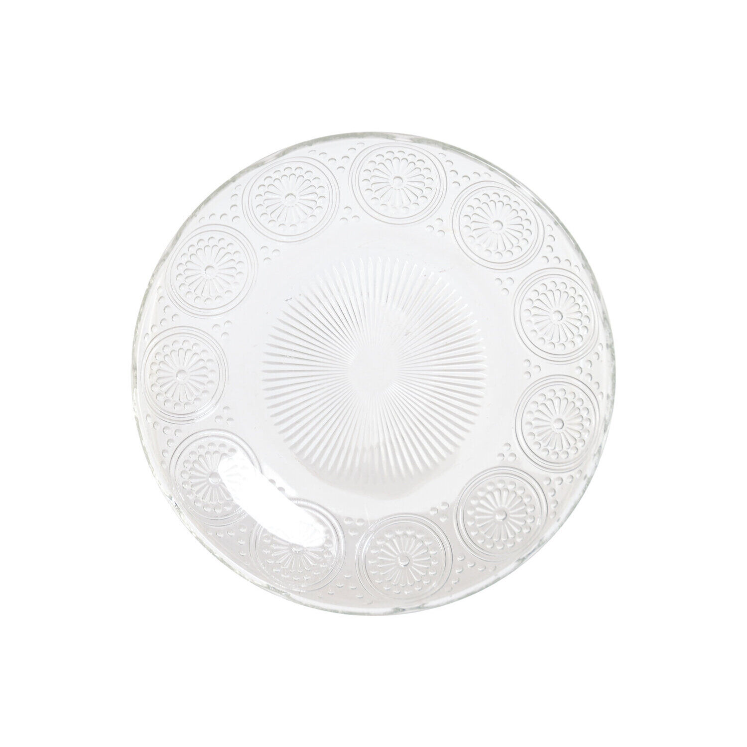 Buy wholesale Glass plate 15x15x2 transparent mandala PC227658