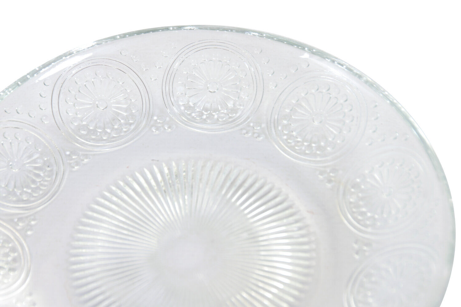 Buy wholesale Glass plate 15x15x2 transparent mandala PC227658
